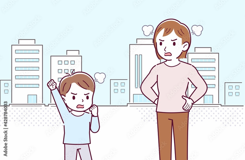 母と男の子二人で 母と男の子二人で