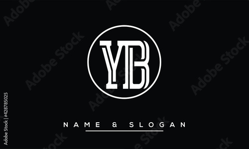 YB, BY, Y, B  Abstract Letters Logo Monogram