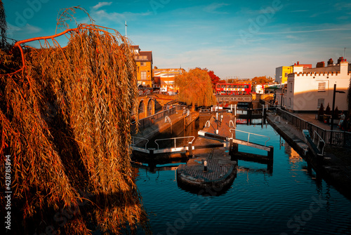 Camden Lock on Regent's Canal, Camden Town, London, England photo