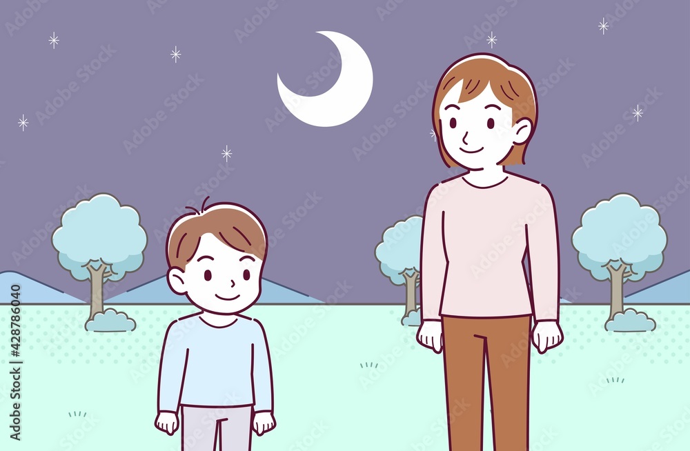 母と男の子二人で 母と男の子二人で