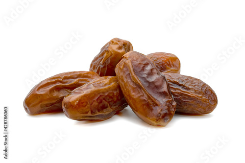 dry dates palm isolated on white background. photo