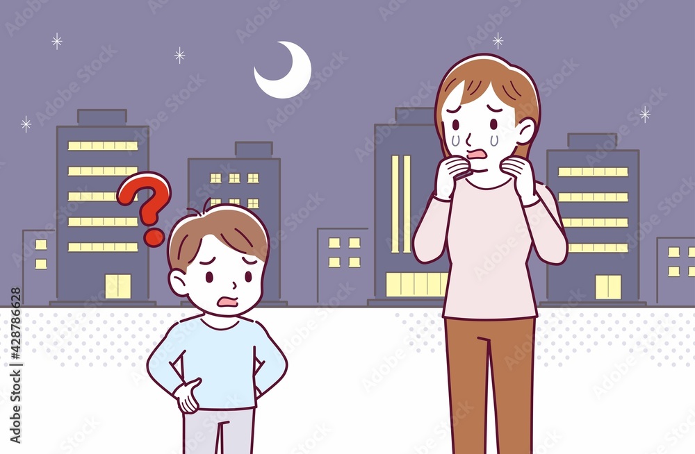 母と男の子二人で