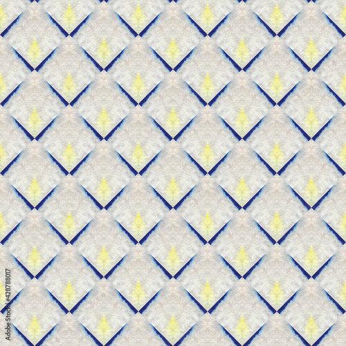 Japanese Watercolor Seamless Pattern. Tie-Dye, Wabi Sabi. Watercolor Brush Paint. Rough Paint Brush Oriental Teal. Geometric Hand Painted Fashion Texture. Floral Geometric Male Winter Pattern.