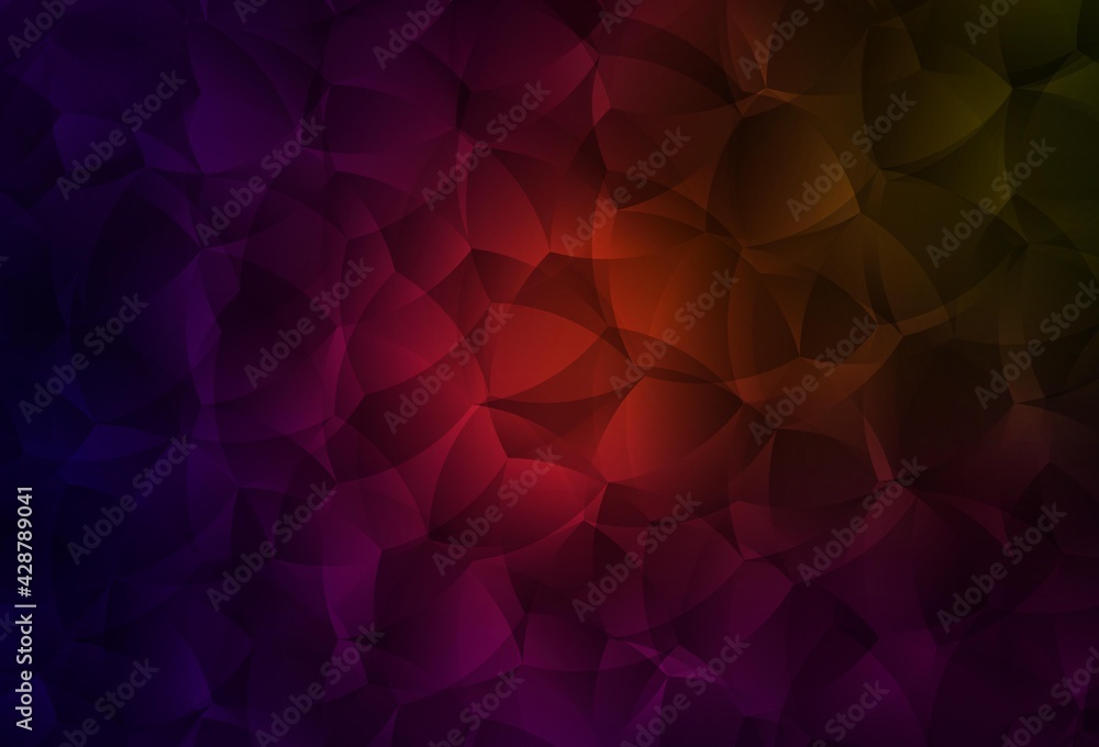 Dark Green, Red vector template with chaotic shapes. Dark Green, Red vector template with chaotic shapes.