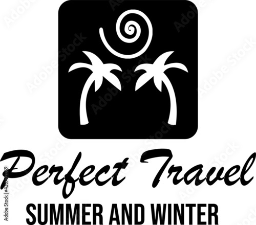 Perfect Travel Summer and Winter  - Retro Tshirt Design