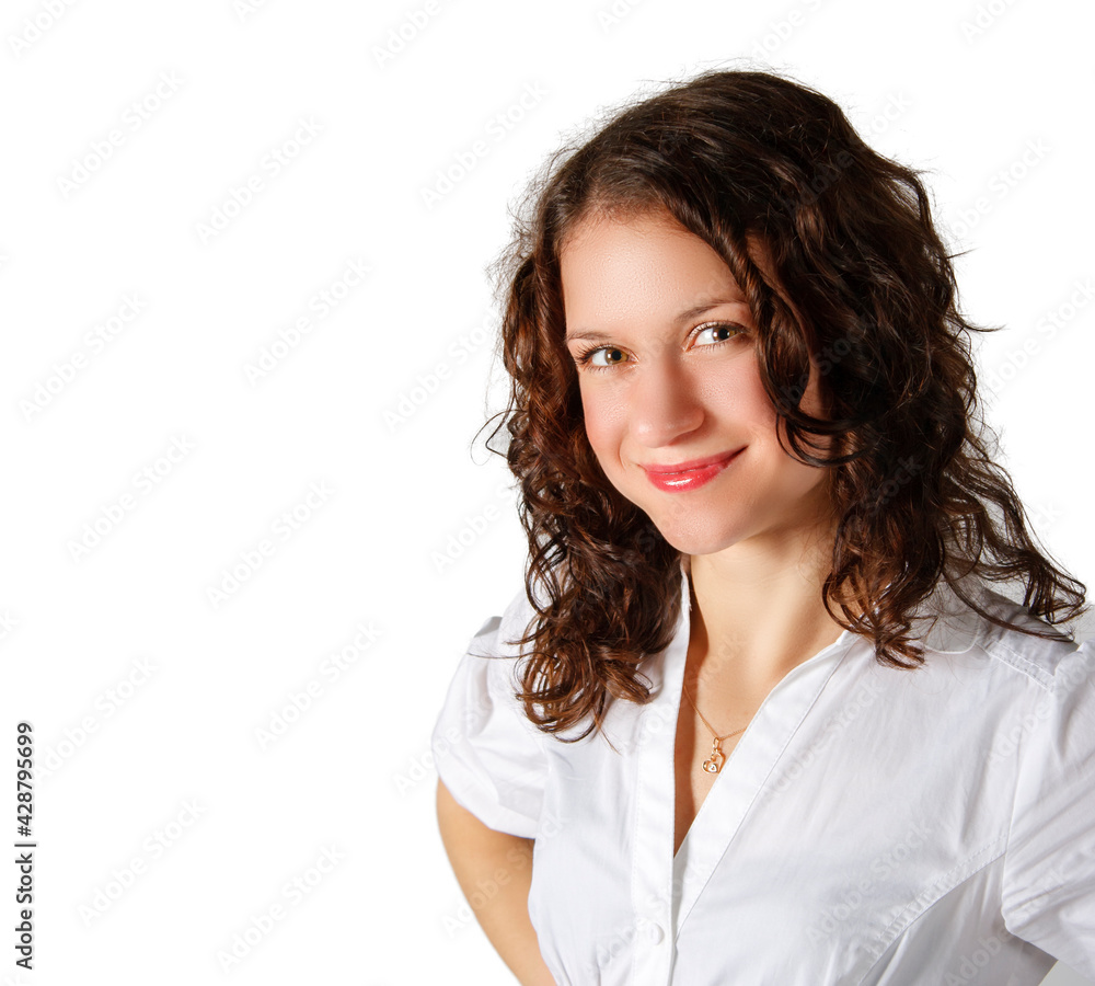 portrait of a young girl in the studio portrait of a young girl in the studio