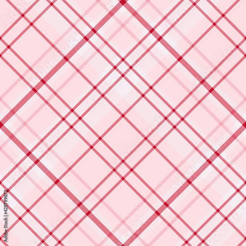 Seamless pattern in light and bright pink colors for plaid, fabric, textile, clothes, tablecloth and other things. Vector image. 2