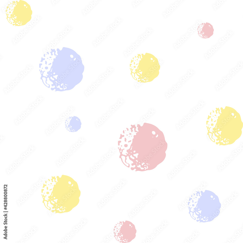 Simple seamless polka dot background. Vector drawing in pastel colors. Simple seamless polka dot background. Vector drawing in pastel colors.