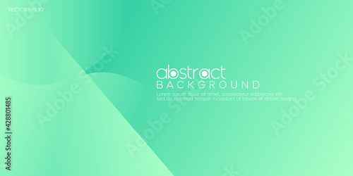 Abstract green corporate background. Modern concept of business and technology banner template. Vector