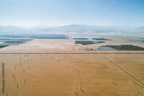 Aerial Photography of a Photovoltaic Power Plant