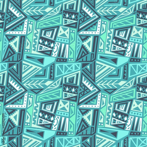 Fashion print Inca design - boho style fashion print