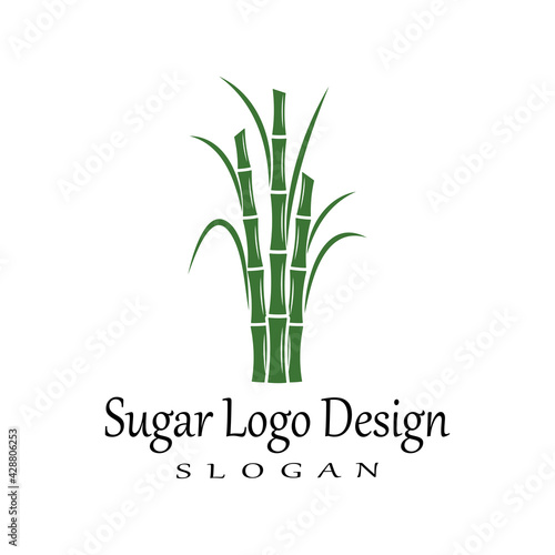 Sugar cane Logo Template vector symbol nature