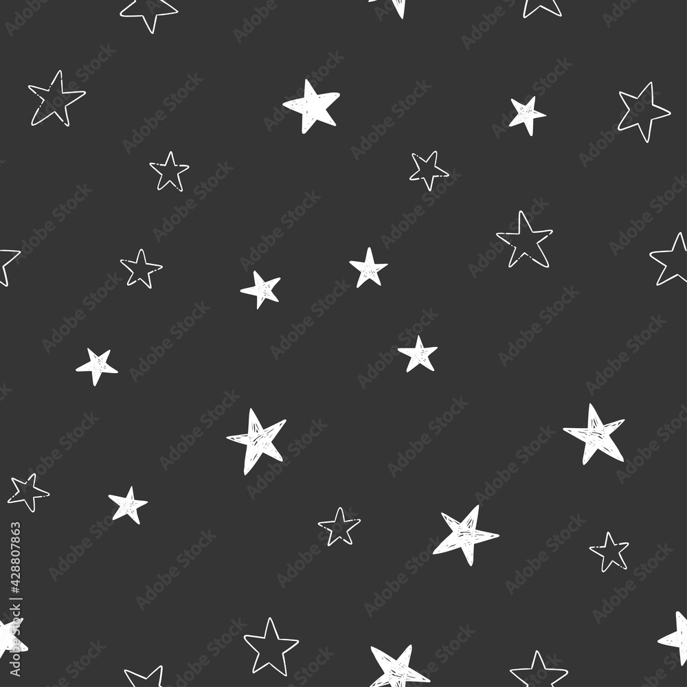 Star doodle seamless pattern. Background texture. Star doodle seamless pattern. Background texture.