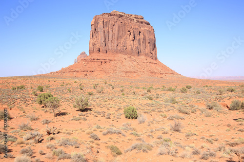 Monument Valley Tribal Park in Navajo Nation  Utah and Arizona  USA