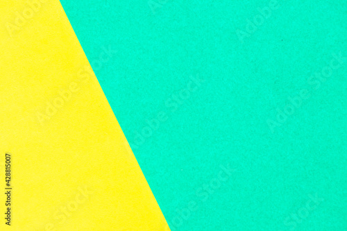 Abstract yellow and green color paper textured background with copy space for design and decoration