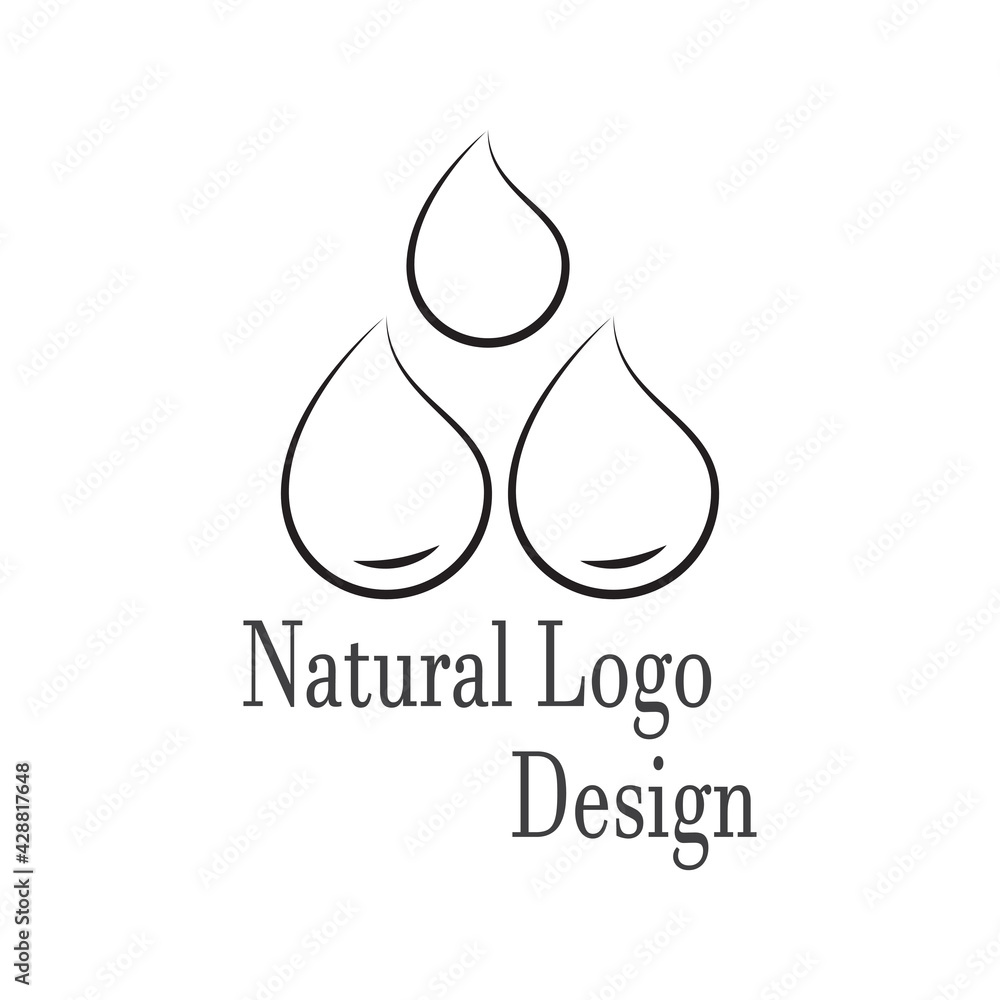 Water drop Logo Template vector illustration design Water drop Logo Template vector illustration design