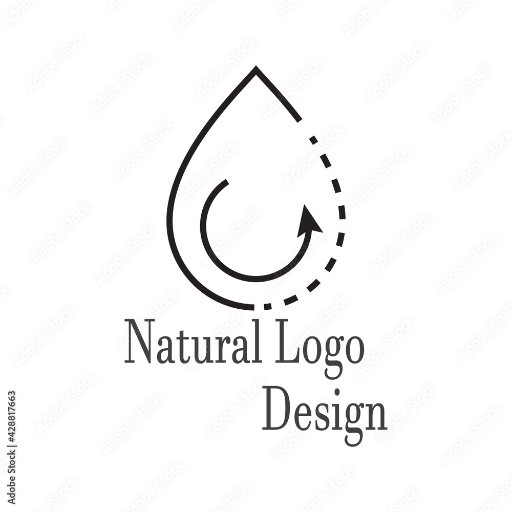 Water drop Logo Template vector illustration design