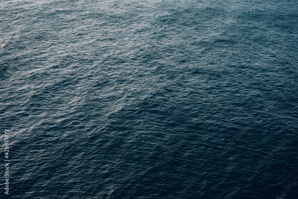 a deep blue sea background