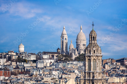The Basilica of the Sacred Heart (Sacre Cœur Basilica), Montmartre, Paris, France © MarcelloLand