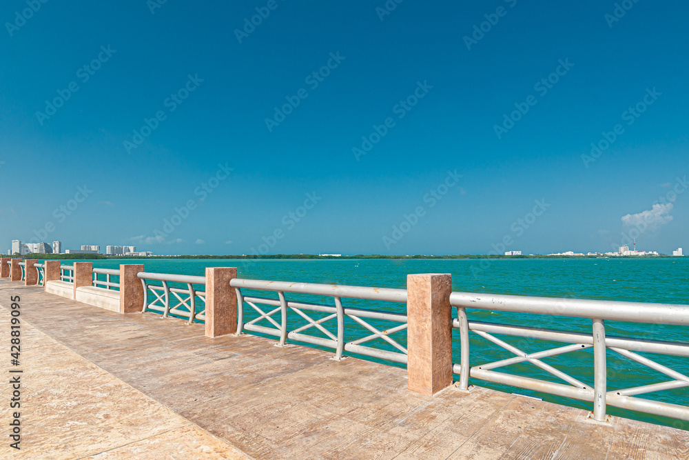 Malecon Tajamar, located in Cancun, Mexico Malecon Tajamar, located in Cancun, Mexico