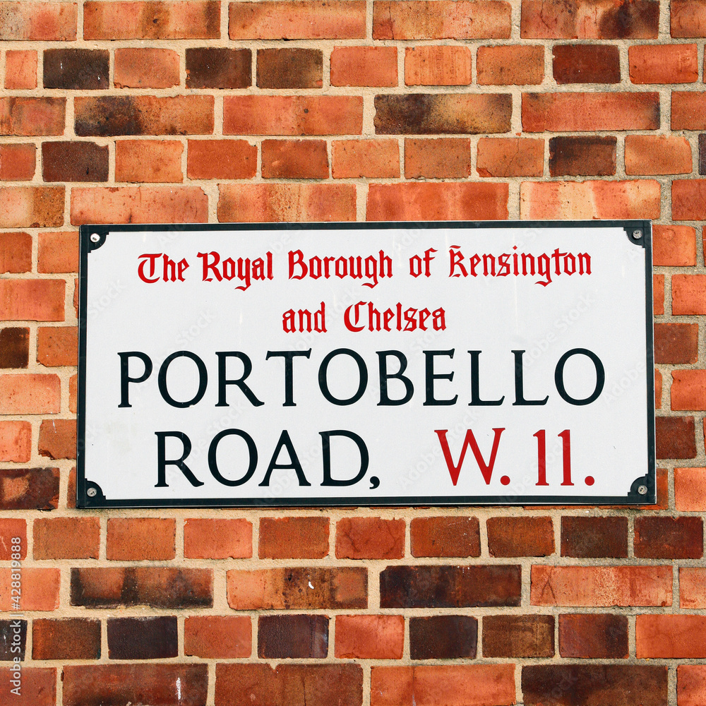 London Street Sign, Portobello Road London Street Sign, Portobello Road