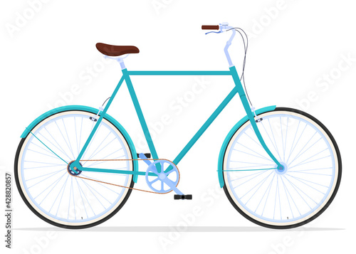 Vintage. Active way of life. Bicycle for settlements.