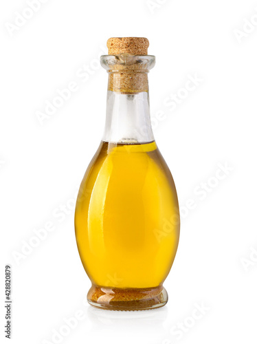 bottle oil isolated on white