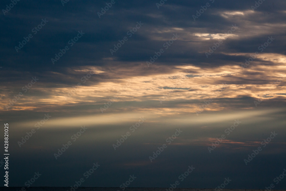 Abstraction of the sky at sunrise