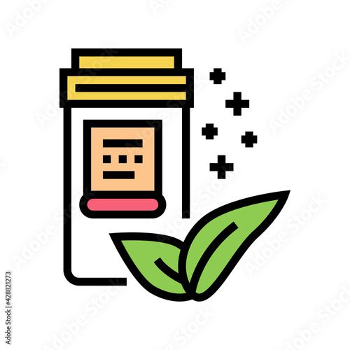 natural homeopathy vitamin or medical pills packaging color icon vector. natural homeopathy vitamin or medical pills packaging sign. isolated symbol illustration
