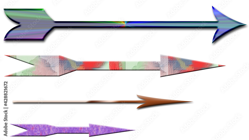 variant of multicolor arrow texture