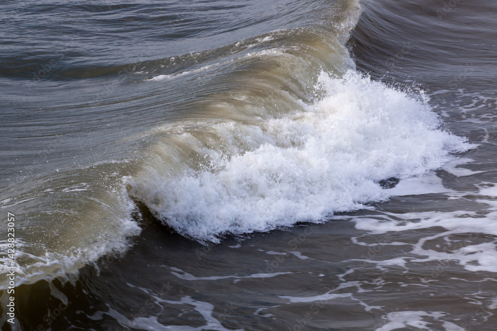 Ocean waves in the morning sunshine Ocean waves in the morning sunshine