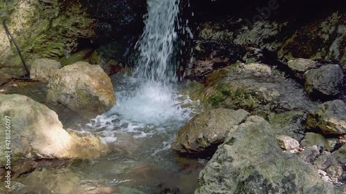 Fairies waterfall, Abruzzo and Molise National Park, Italy.