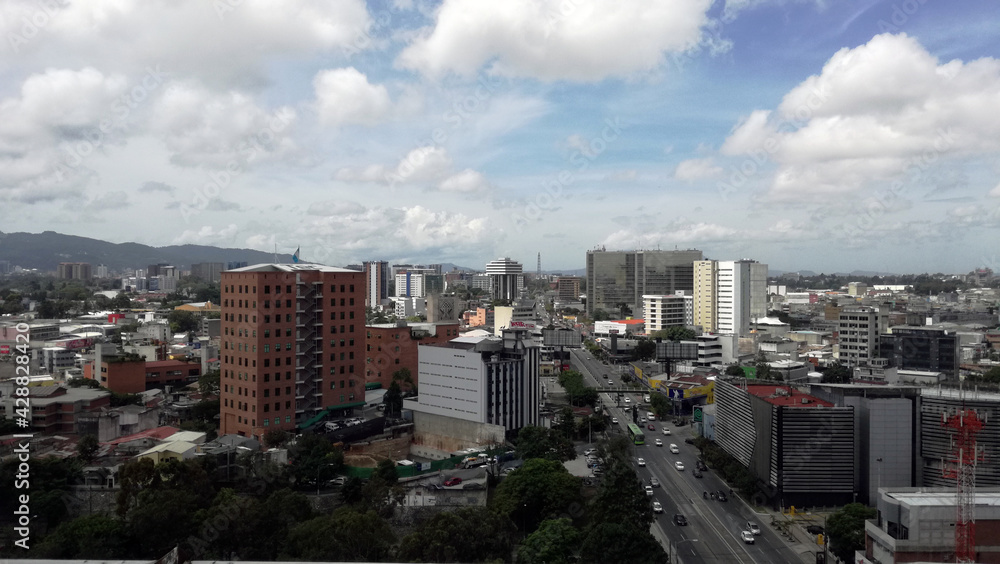 Sky view from Guatemala City
