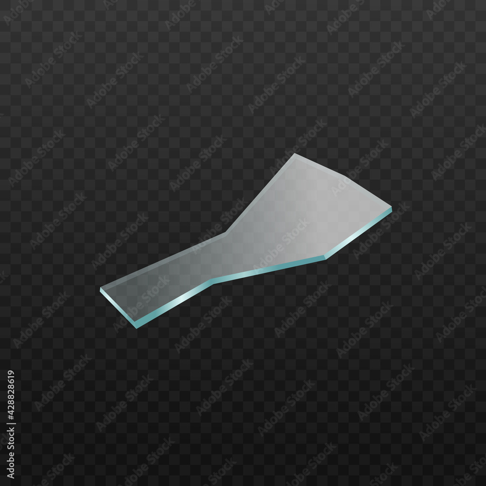 Sharp transparent shatter, realistic shard, fragment shattered broken glass. Sharp transparent shatter, realistic shard, fragment shattered broken glass.