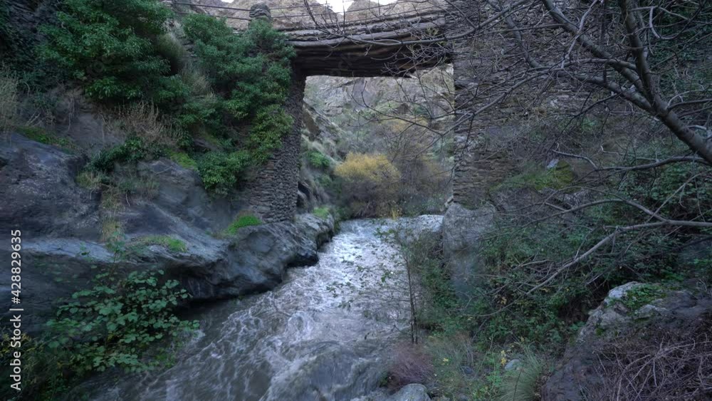 water flowing through a river in the Sierra Nevada in southern Spain water flowing through a river in the Sierra Nevada in southern Spain