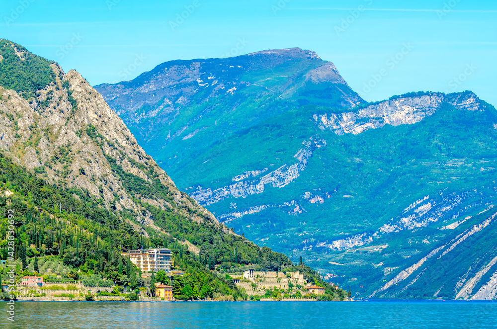 Beautiful peaceful lake Garda, Italy