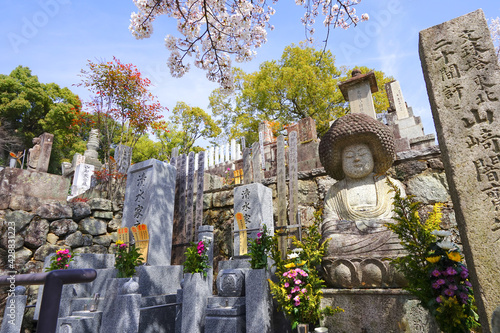 Famous Afro Buddha statue at Konkaikomyo-ji Temple, Kyoto Pref. Japan photo