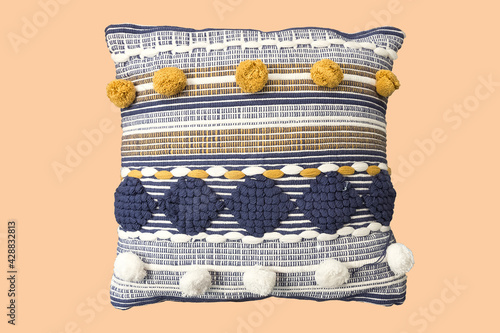 Decorative throw pillow.