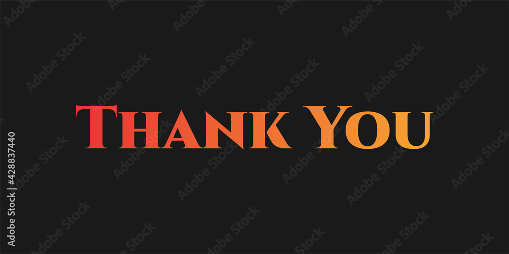 Thank you Hand drawn lettering. Thank You Letter Card in Colorful Gradient. Calligraphic Lettering, Vector illustration. Thank you Hand drawn lettering. Thank You Letter Card in Colorful Gradient. Calligraphic Lettering, Vector illustration.