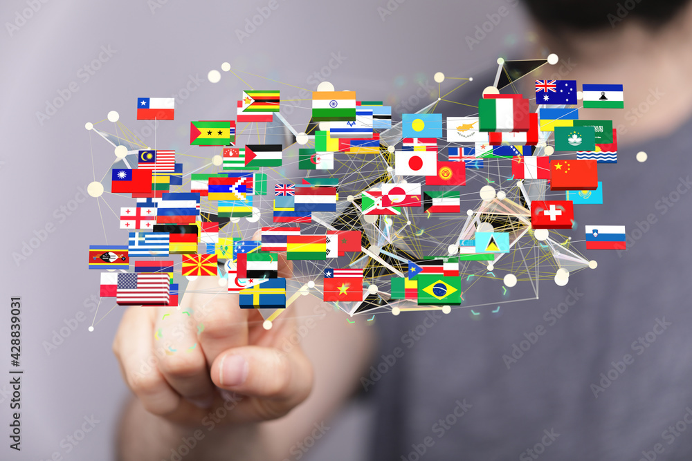 National flags of the countries 3d National flags of the countries 3d
