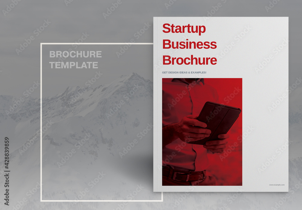 Startup Business Brochure Layout Stock Template | Adobe Stock