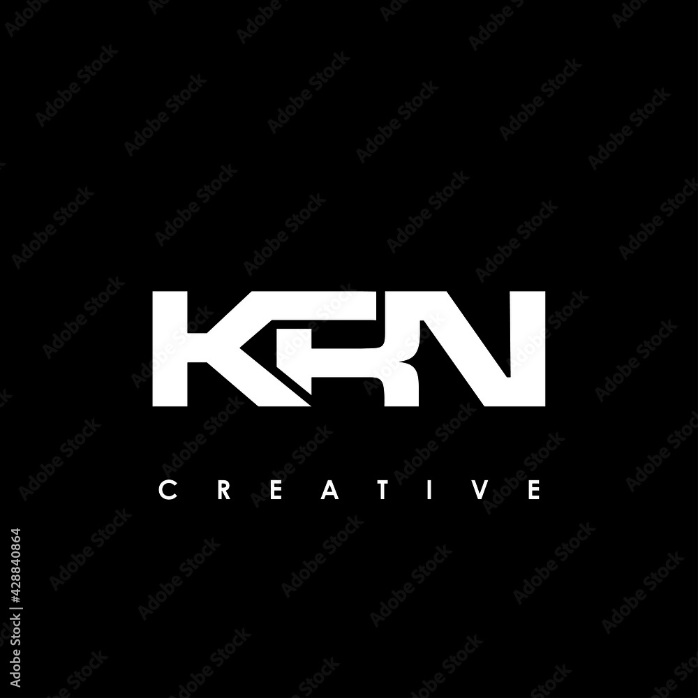 KRN Letter Initial Logo Design Template Vector Illustration
