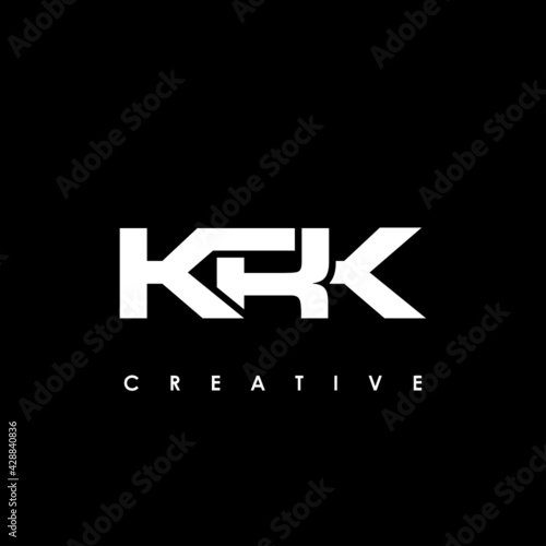 KRK Letter Initial Logo Design Template Vector Illustration