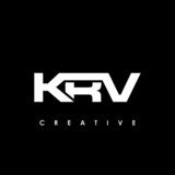 KRV Letter Initial Logo Design Template Vector Illustration
