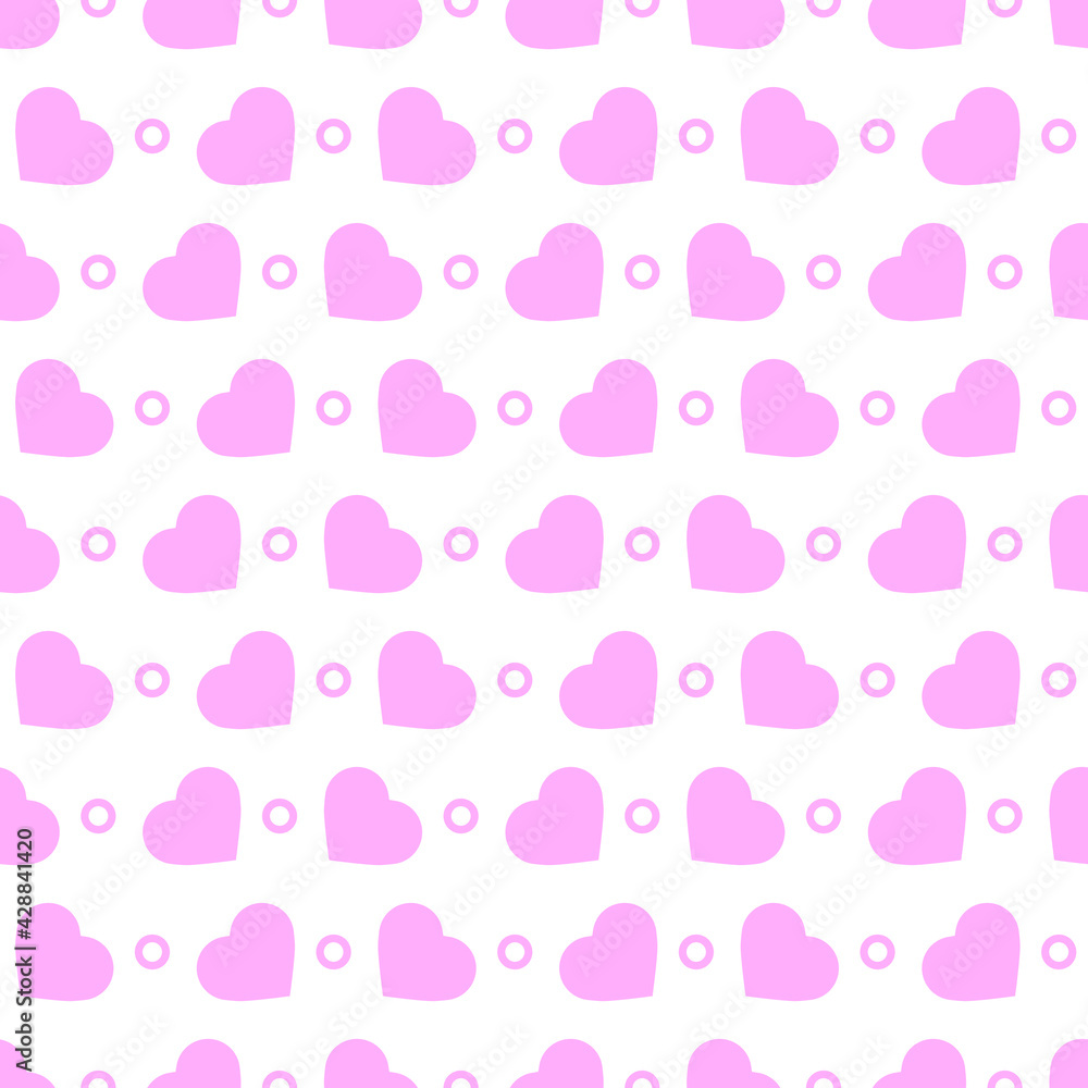 Abstract Seamless Pattern Pink Doodle Geometric Figures Background Vector Abstract Seamless Pattern Pink Doodle Geometric Figures Background Vector