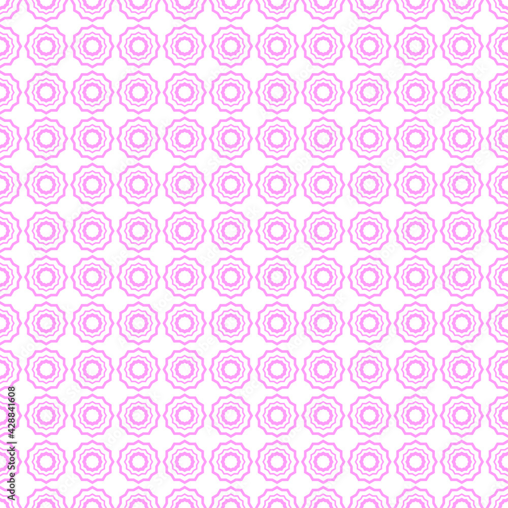 Abstract Seamless Pattern Pink Doodle Geometric Figures Background Vector Abstract Seamless Pattern Pink Doodle Geometric Figures Background Vector