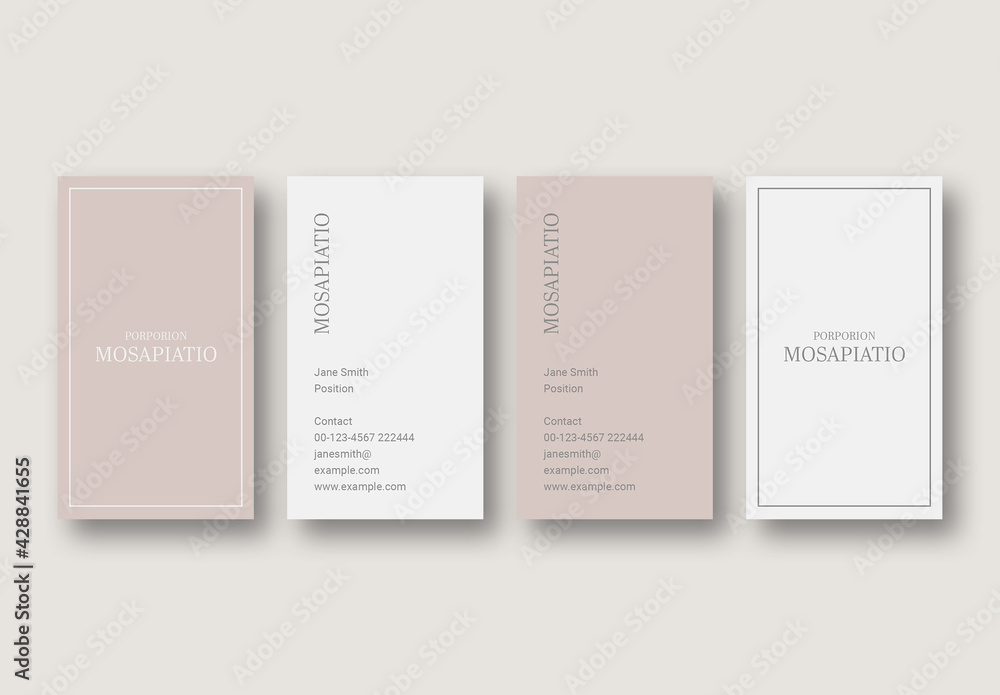 Business Card Stock Template Adobe Stock