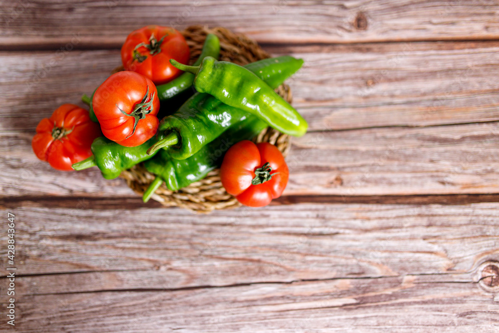 Peppers and tomatoes Peppers and tomatoes