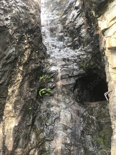 Miyan Ella in Ihalakotte Sri Lanka. Hole to the tunnel in the railway to get air inside the tunnel photo