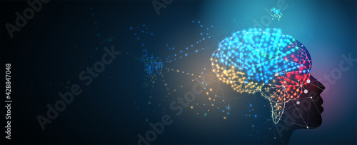Conceptual technology illustration of artificial intelligence